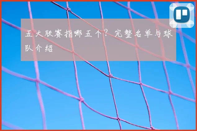 五大联赛指哪五个？完整名单与球队介绍